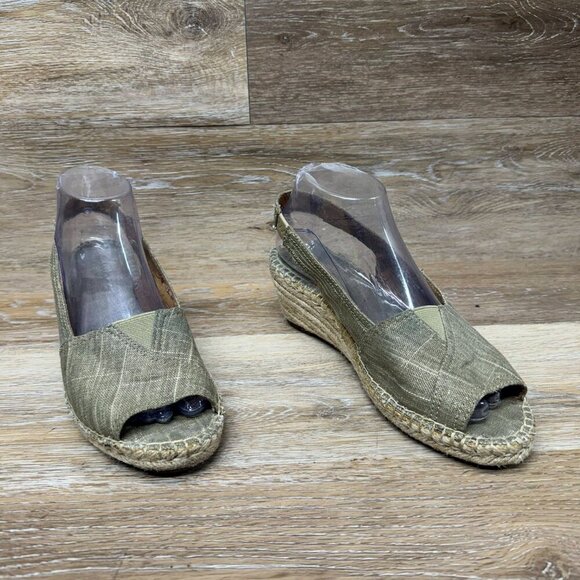 Clarks Artisan Petrina Rhea Espadrille Wedge Sandal Women s Size 7.5 - Picture 6 of 6